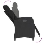 vidaXL Set mobilier de grădină cu perne, 9 piese, negru, poliratan vidaXL Set mobilier de grădină cu perne, 9 piese, negru, poliratan