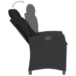 vidaXL Set mobilier de grădină cu perne, 9 piese, negru, poliratan vidaXL Set mobilier de grădină cu perne, 9 piese, negru, poliratan