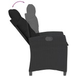vidaXL Set mobilier de grădină cu perne, 9 piese, negru, poliratan vidaXL Set mobilier de grădină cu perne, 9 piese, negru, poliratan