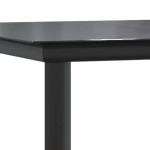 vidaXL Set mobilier de grădină cu perne, 9 piese, negru, poliratan vidaXL Set mobilier de grădină cu perne, 9 piese, negru, poliratan
