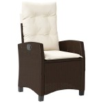 vidaXL Set mobilier de grădină, 5 piese, cu perne, maro, poliratan vidaXL Set mobilier de grădină, 5 piese, cu perne, maro, poliratan
