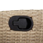 vidaXL Set mobilier pentru grădină, 5 piese, cu perne, bej, poliratan vidaXL Set mobilier pentru grădină, 5 piese, cu perne, bej, poliratan