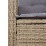 vidaXL Set mobilier pentru grădină, 7 piese, cu perne, bej, poliratan vidaXL Set mobilier pentru grădină, 7 piese, cu perne, bej, poliratan