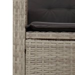 vidaXL Set mobilier grădină cu perne, 9 piese, gri deschis, poliratan vidaXL Set mobilier grădină cu perne, 9 piese, gri deschis, poliratan