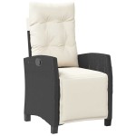 vidaXL Set mobilier de grădină cu perne, 9 piese, negru, poliratan vidaXL Set mobilier de grădină cu perne, 9 piese, negru, poliratan