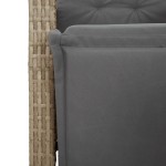 vidaXL Set mobilier pentru grădină, 5 piese, cu perne, bej, poliratan vidaXL Set mobilier pentru grădină, 5 piese, cu perne, bej, poliratan