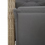 vidaXL Set mobilier pentru grădină, 7 piese, cu perne, bej, poliratan vidaXL Set mobilier pentru grădină, 7 piese, cu perne, bej, poliratan