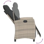 vidaXL Set mobilier grădină cu perne, 9 piese, gri deschis, poliratan vidaXL Set mobilier grădină cu perne, 9 piese, gri deschis, poliratan