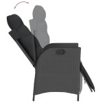 vidaXL Set mobilier de grădină cu perne, 9 piese, negru, poliratan vidaXL Set mobilier de grădină cu perne, 9 piese, negru, poliratan