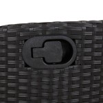 vidaXL Set mobilier de grădină cu perne, 9 piese, negru, poliratan vidaXL Set mobilier de grădină cu perne, 9 piese, negru, poliratan