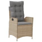 vidaXL Set mobilier pentru grădină, 7 piese, cu perne, bej, poliratan vidaXL Set mobilier pentru grădină, 7 piese, cu perne, bej, poliratan
