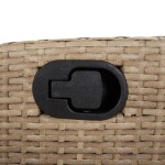 vidaXL Set mobilier pentru grădină, 7 piese, cu perne, bej, poliratan vidaXL Set mobilier pentru grădină, 7 piese, cu perne, bej, poliratan