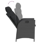vidaXL Set mobilier de grădină cu perne, 7 piese, negru, poliratan vidaXL Set mobilier de grădină cu perne, 7 piese, negru, poliratan