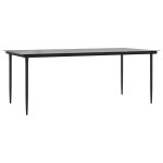 vidaXL Set mobilier de grădină cu perne, 9 piese, maro, poliratan