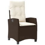 vidaXL Set mobilier de grădină, 5 piese, cu perne, maro, poliratan vidaXL Set mobilier de grădină, 5 piese, cu perne, maro, poliratan