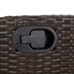 vidaXL Set mobilier de grădină, 5 piese, cu perne, maro, poliratan vidaXL Set mobilier de grădină, 5 piese, cu perne, maro, poliratan