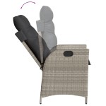 vidaXL Set mobilier grădină cu perne, 9 piese, gri deschis, poliratan vidaXL Set mobilier grădină cu perne, 9 piese, gri deschis, poliratan