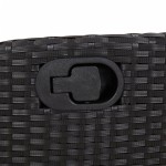 vidaXL Set mobilier de grădină cu perne, 9 piese, negru, poliratan vidaXL Set mobilier de grădină cu perne, 9 piese, negru, poliratan