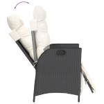 vidaXL Set mobilier de grădină cu perne, 9 piese, negru, poliratan vidaXL Set mobilier de grădină cu perne, 9 piese, negru, poliratan