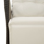 vidaXL Set mobilier de grădină cu perne, 7 piese, negru, poliratan vidaXL Set mobilier de grădină cu perne, 7 piese, negru, poliratan