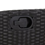 vidaXL Set mobilier de grădină cu perne, 9 piese, negru, poliratan vidaXL Set mobilier de grădină cu perne, 9 piese, negru, poliratan