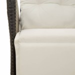 vidaXL Set mobilier de grădină cu perne, 9 piese, negru, poliratan vidaXL Set mobilier de grădină cu perne, 9 piese, negru, poliratan