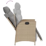 vidaXL Set mobilier pentru grădină, 5 piese, cu perne, bej, poliratan vidaXL Set mobilier pentru grădină, 5 piese, cu perne, bej, poliratan
