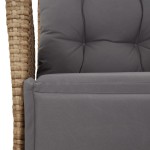 vidaXL Set mobilier pentru grădină, 7 piese, cu perne, bej, poliratan vidaXL Set mobilier pentru grădină, 7 piese, cu perne, bej, poliratan