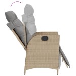 vidaXL Set mobilier pentru grădină, 5 piese, cu perne, bej, poliratan vidaXL Set mobilier pentru grădină, 5 piese, cu perne, bej, poliratan
