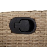 vidaXL Set mobilier pentru grădină, 5 piese, cu perne, bej, poliratan vidaXL Set mobilier pentru grădină, 5 piese, cu perne, bej, poliratan