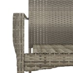 vidaXL Set mobilier grădină cu perne, 9 piese, gri, poliratan vidaXL Set mobilier grădină cu perne, 9 piese, gri, poliratan