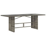 vidaXL Set mobilier grădină cu perne, 9 piese, gri, poliratan vidaXL Set mobilier grădină cu perne, 9 piese, gri, poliratan