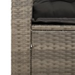 vidaXL Set canapea de grădină cu perne, 5 piese, poliratan/lemn acacia vidaXL Set canapea de grădină cu perne, 5 piese, poliratan/lemn acacia