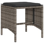 vidaXL Set mobilier grădină cu perne, 6 piese, gri, poliratan vidaXL Set mobilier grădină cu perne, 6 piese, gri, poliratan