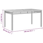 vidaXL Set mobilier de grădină cu perne, 7 piese, negru, poliratan vidaXL Set mobilier de grădină cu perne, 7 piese, negru, poliratan