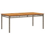 vidaXL Set mobilier grădină cu perne, 9 piese, gri, poliratan vidaXL Set mobilier grădină cu perne, 9 piese, gri, poliratan