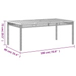 vidaXL Set mobilier grădină cu perne, 9 piese, gri, poliratan vidaXL Set mobilier grădină cu perne, 9 piese, gri, poliratan