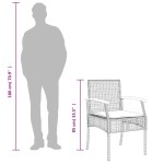 vidaXL Set mobilier grădină cu perne, 9 piese, gri, poliratan vidaXL Set mobilier grădină cu perne, 9 piese, gri, poliratan