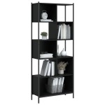vidaXL Bibliotecă, negru, 72x28x172 cm, lemn prelucrat vidaXL Bibliotecă, negru, 72x28x172 cm, lemn prelucrat