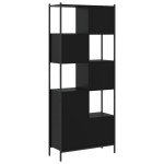 vidaXL Bibliotecă, negru, 72x28x172 cm, lemn prelucrat vidaXL Bibliotecă, negru, 72x28x172 cm, lemn prelucrat