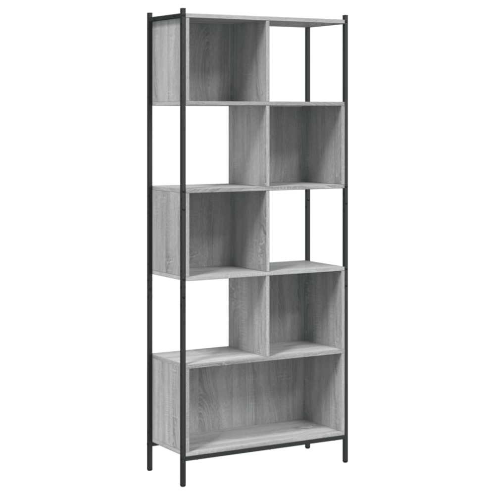 vidaXL Bibliotecă, gri sonoma, 72x28x172 cm, lemn prelucrat
