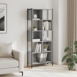 vidaXL Bibliotecă, gri sonoma, 72x28x172 cm, lemn prelucrat vidaXL Bibliotecă, gri sonoma, 72x28x172 cm, lemn prelucrat
