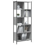 vidaXL Bibliotecă, gri sonoma, 72x28x172 cm, lemn prelucrat vidaXL Bibliotecă, gri sonoma, 72x28x172 cm, lemn prelucrat