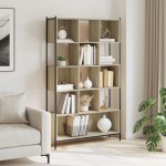 vidaXL Bibliotecă, stejar sonoma, 102x28x172 cm, lemn prelucrat vidaXL Bibliotecă, stejar sonoma, 102x28x172 cm, lemn prelucrat