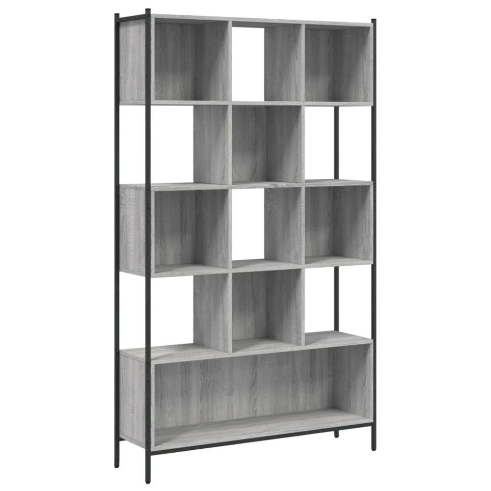 vidaXL Bibliotecă, gri sonoma, 102x28x172 cm, lemn prelucrat