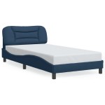 vidaXL Cadru de pat cu LED fără saltea Albastru 100x200 cm Material