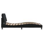 vidaXL Cadru de pat cu lumini LED, negru, 100x200 cm, catifea vidaXL Cadru de pat cu lumini LED, negru, 100x200 cm, catifea
