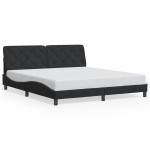 vidaXL Cadru de pat cu lumini LED, negru, 180x200 cm, catifea vidaXL Cadru de pat cu lumini LED, negru, 180x200 cm, catifea