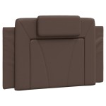 vidaXL Cadru de pat cu lumini LED, maro, 90x200 cm, piele ecologică vidaXL Cadru de pat cu lumini LED, maro, 90x200 cm, piele ecologică