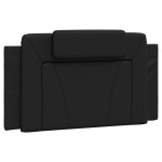 vidaXL Cadru de pat cu lumini LED, negru, 100x200 cm, piele ecologică vidaXL Cadru de pat cu lumini LED, negru, 100x200 cm, piele ecologică